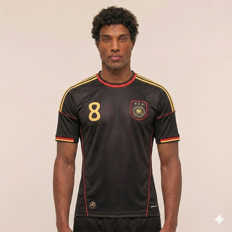 Germany 2010 Away kit ozil Half sleeve - P566 Ms Retro Store