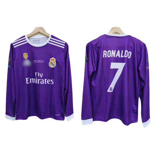 Ronaldo real madrid purple 2018 jersey full sleeve P185