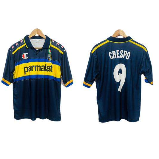 Vintage Parma 1999/2000 Third Jersey Crespo Five sleeve Collar -P54- Ms Retro Store
