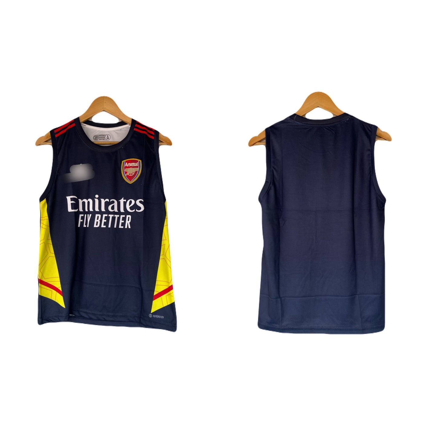Arsenal plane back sleevless bibs embroidery -  P1563 ms retro store