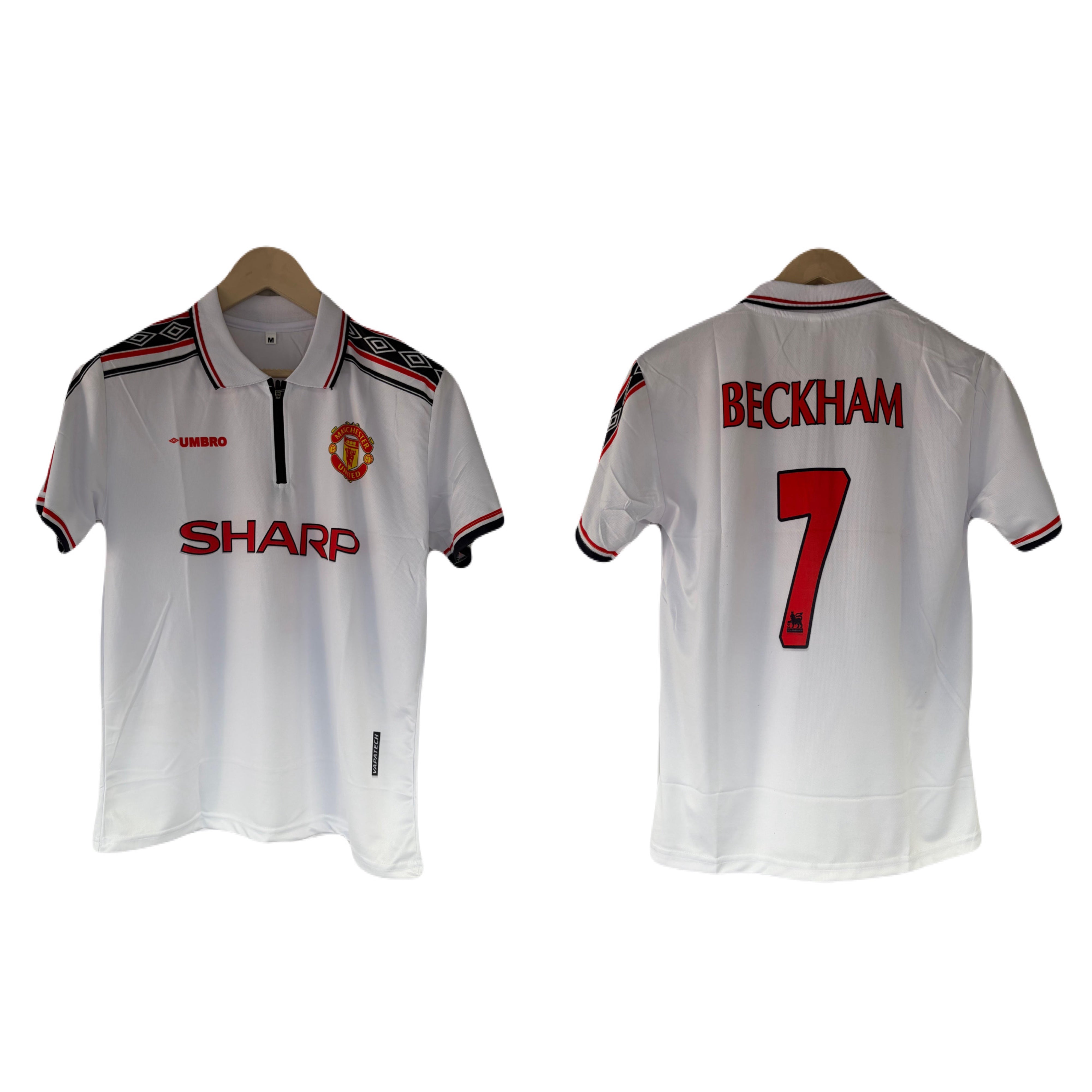 Manchester united 1998/99 Away jersey Beckham zip type Sublimation