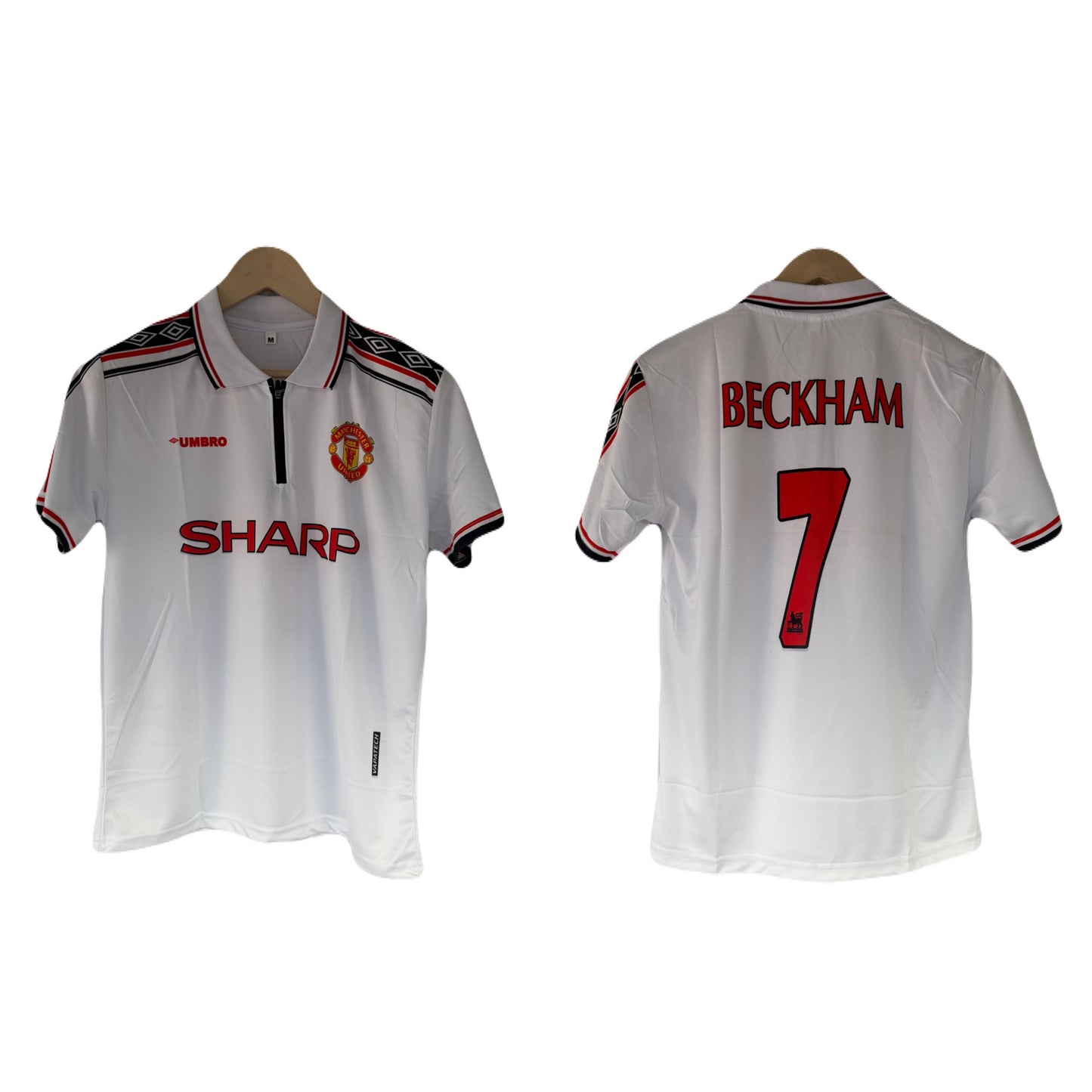 Manchester united 1998/99 Away jersey Beckham zip type Sublimation - P1608 ms retro store
