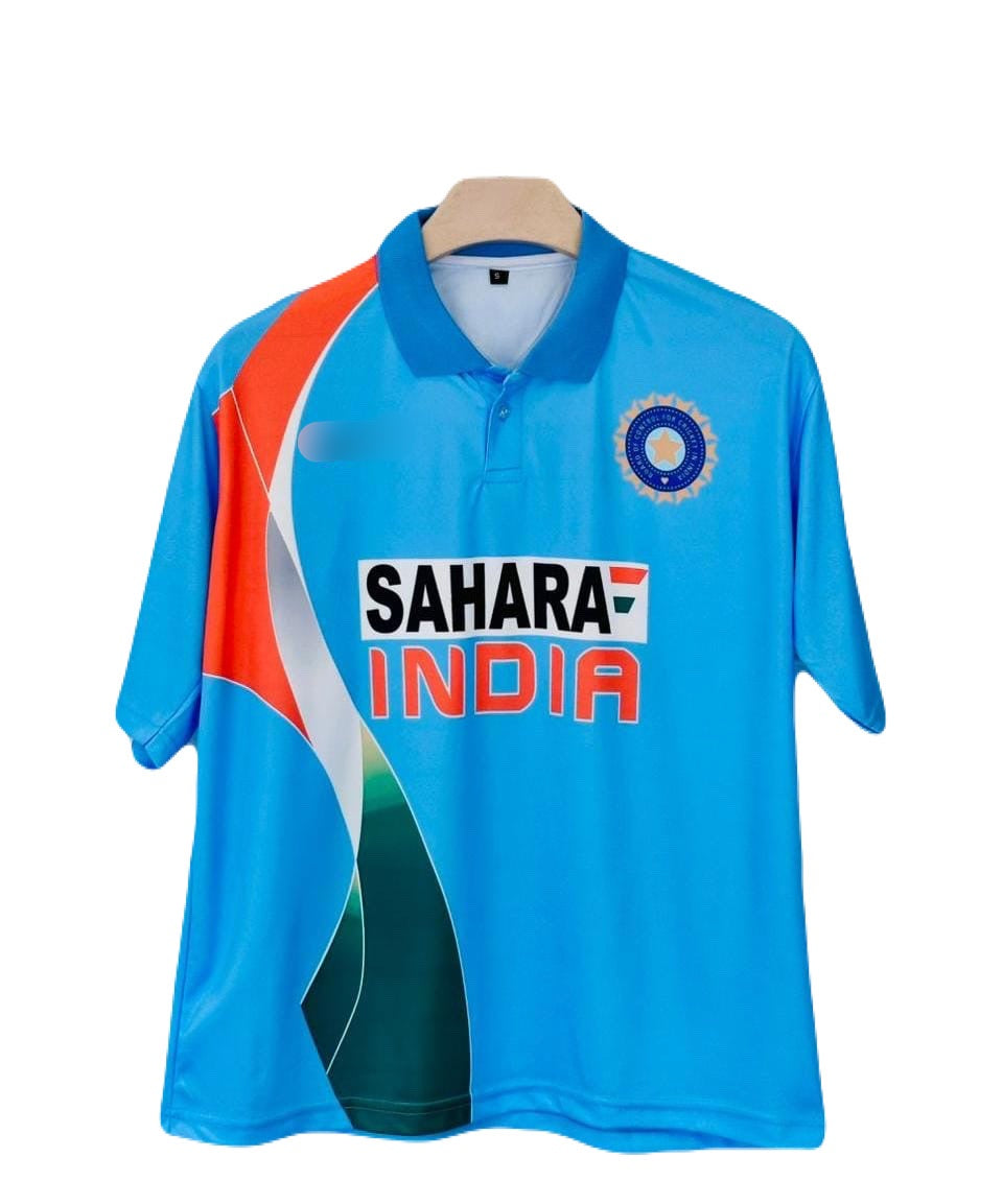 India National Team Cricket Jersey Sachin Five Sleeve P1231 - Ms Retro Store