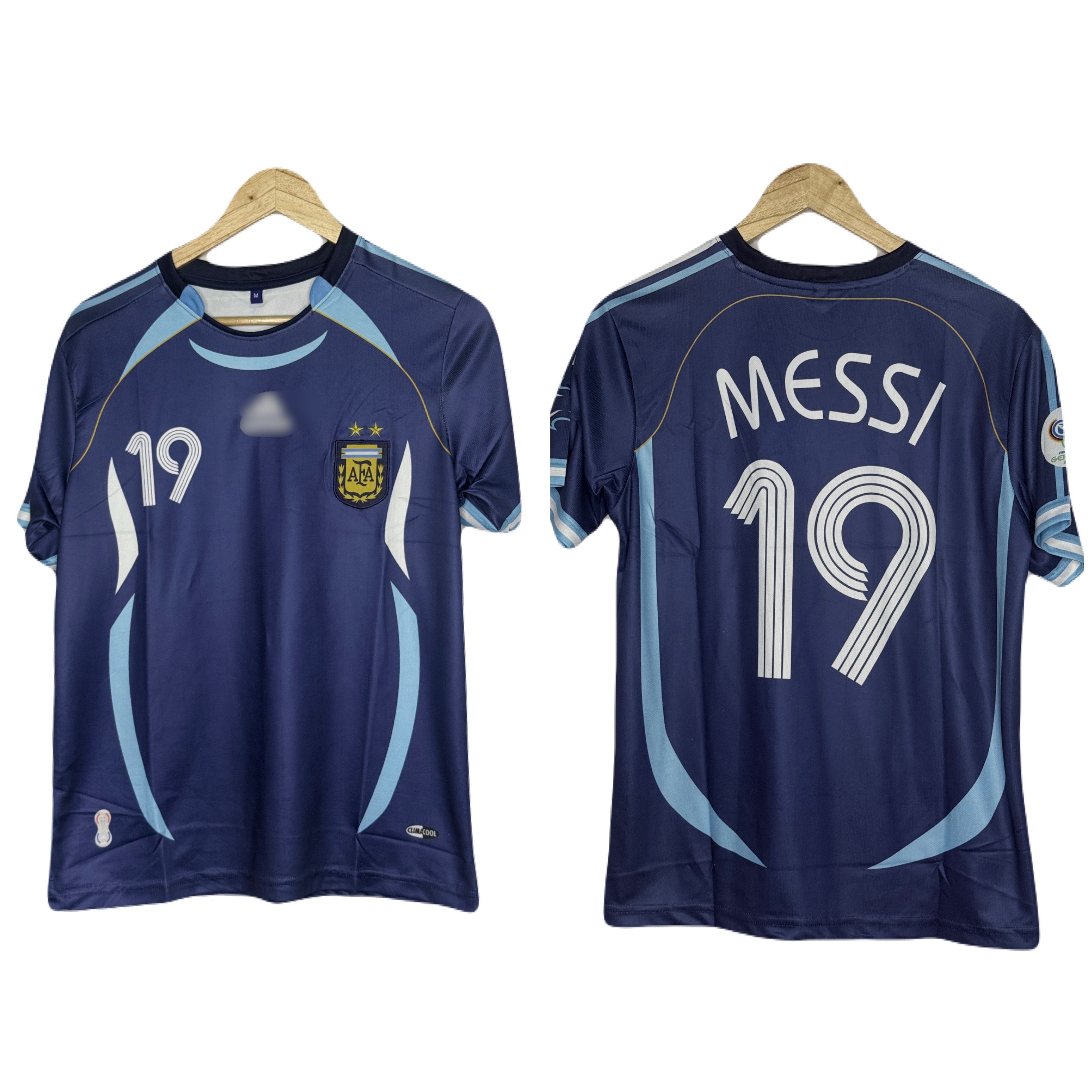 Argentina 2006 Away Kit Messi Half Sleeve - Ms Retro Store – MS
