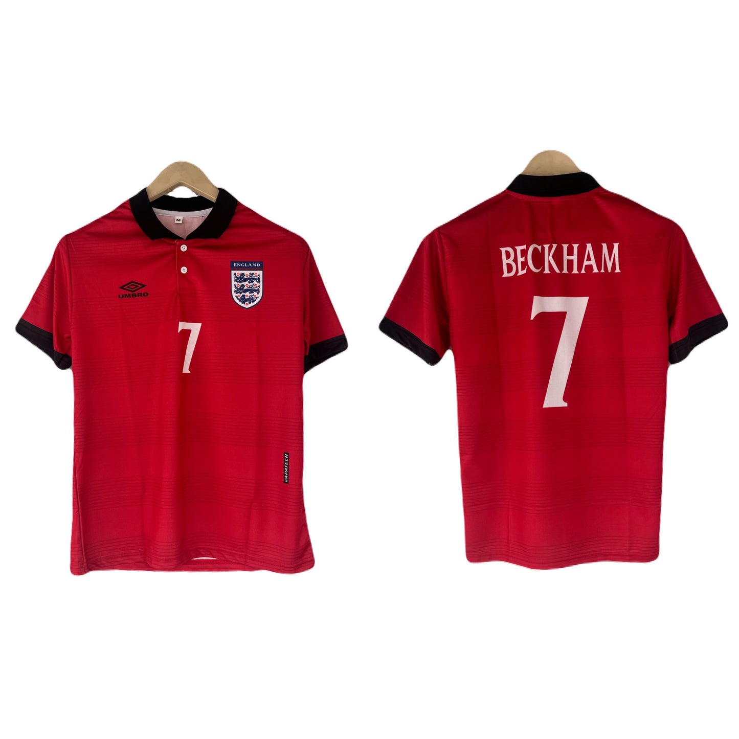 England 2002 beckham  Half collar Sleeve Sublimation - P1503 Ms Retro Store