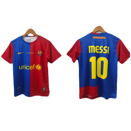 Messi Barcelona 2009 UCL final edition jersey embroidery