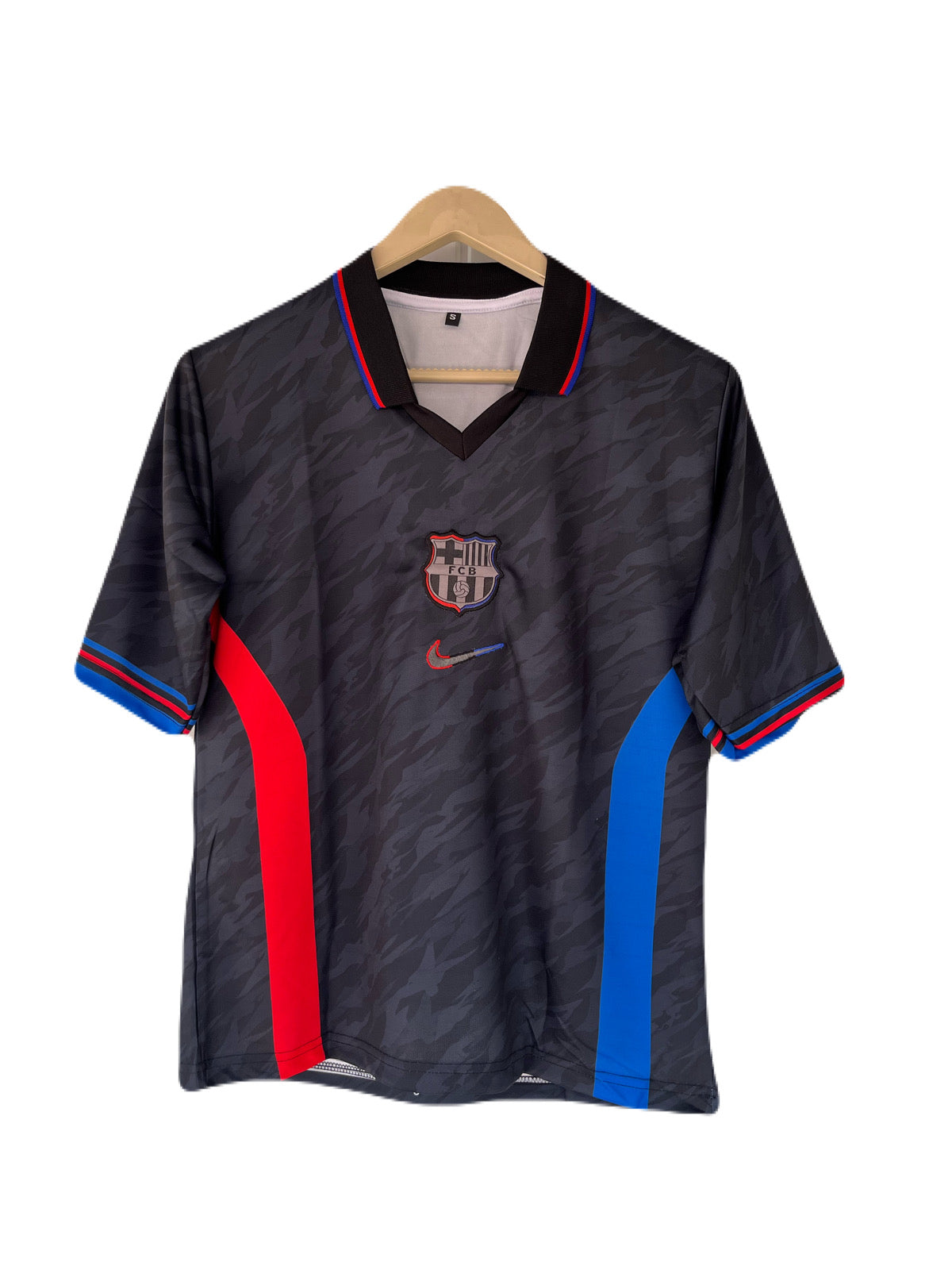 Barcelona x Travis Scott Away Jersey Five Sleeve Collar Embroidery  - P1478 Ms Retro Store