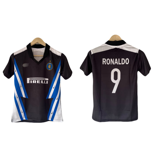 Ronaldo Intermilan 2006 home half sleeve collar jersey - P1727