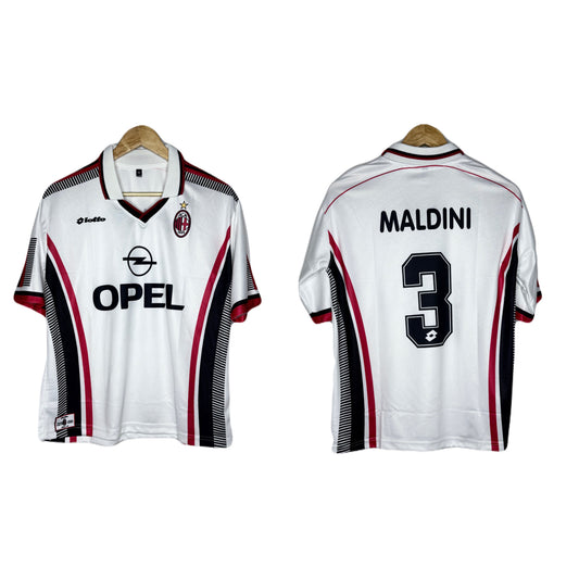 Ac Milan 1997-98 Away Kit Maldini Five Sleeve - Ms Retro Store