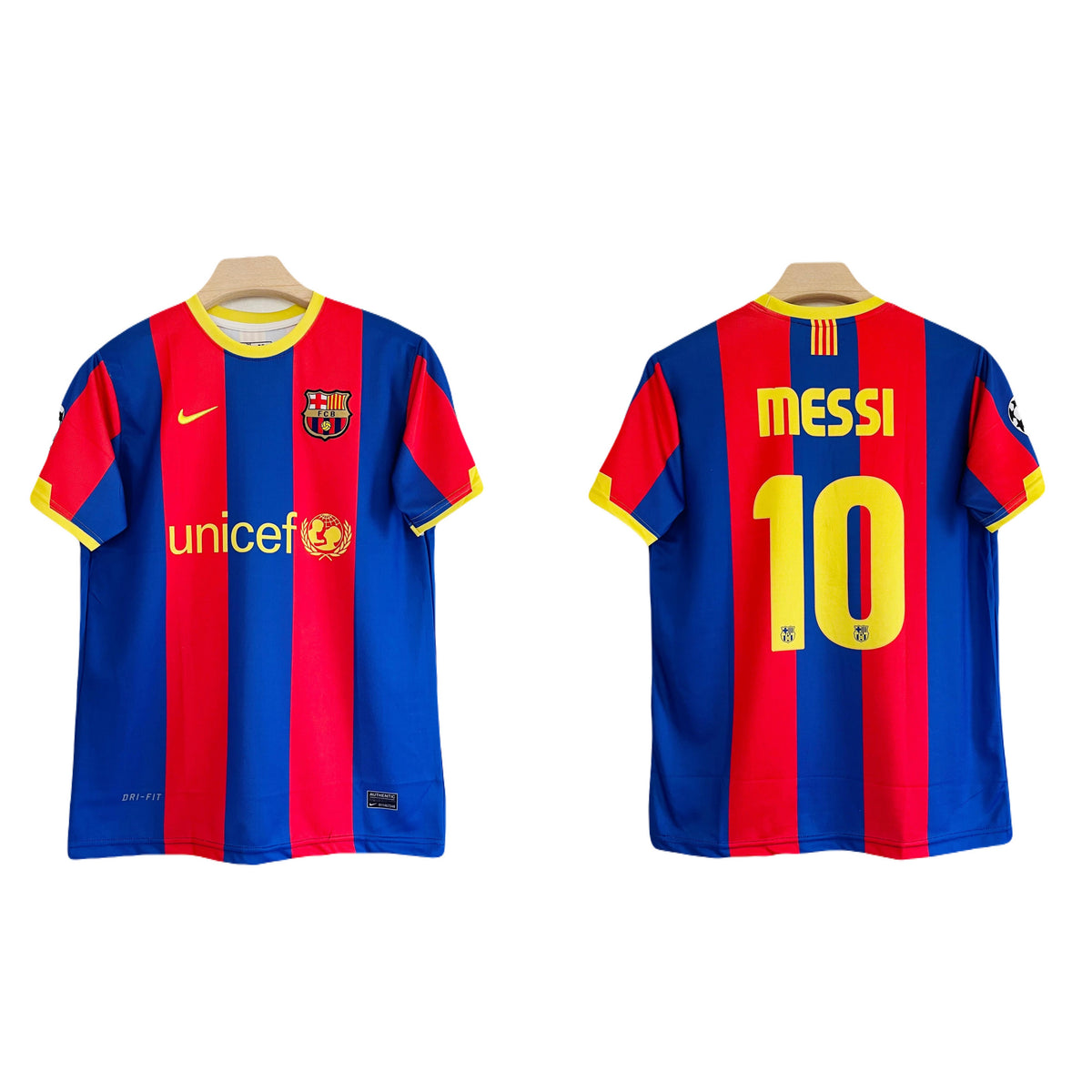 Barcelona 2011 messi half sleeve embroidery - P1665 ms retro store