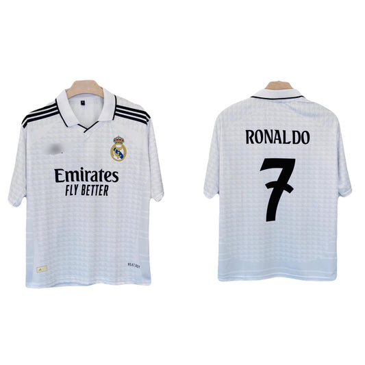 Real madrid 2024-25 Ronaldo Edition Home Collar Five Sleeve Sublimation - Ms Retro Store