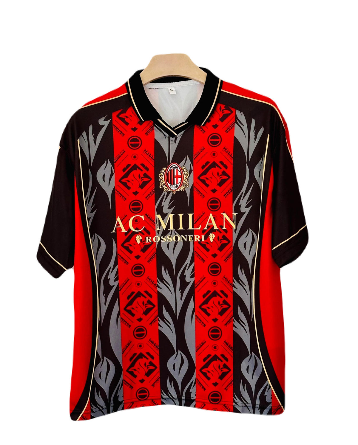 Maldini Ac milan Five sleeve Collar Sublimation jersey- P2641