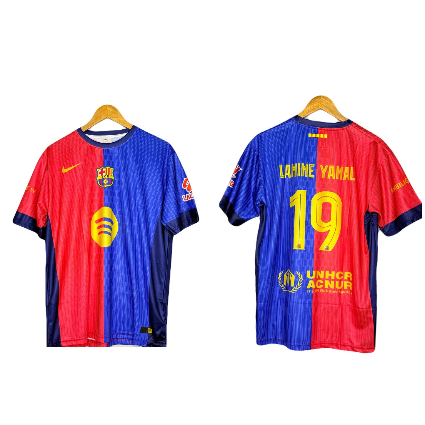 Fc Barcelona 2024-25 Home Kit Yamal Half Sleeve - P1123- Ms Retro Store