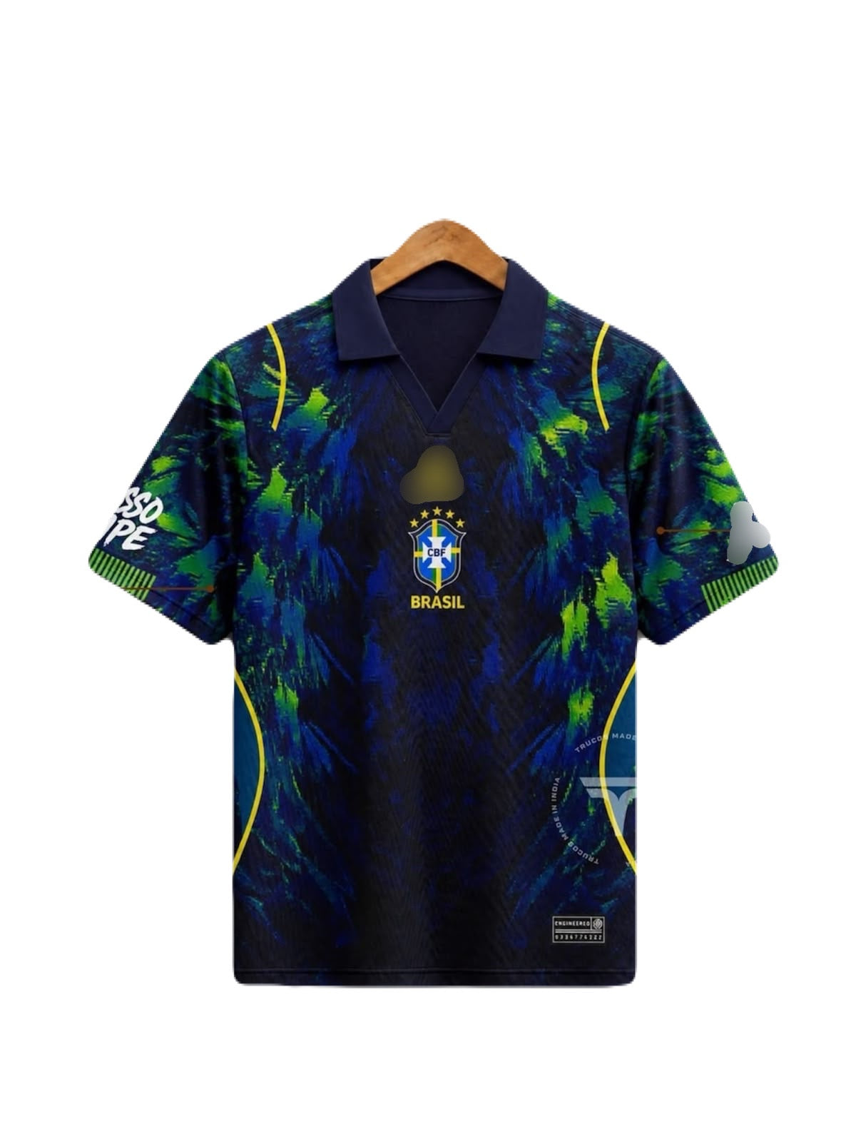 Brazil special Five sleeve Collar Sublimation jersey- P2167