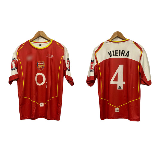 Arsenal 2004/05 home jersey viera - ms retro store