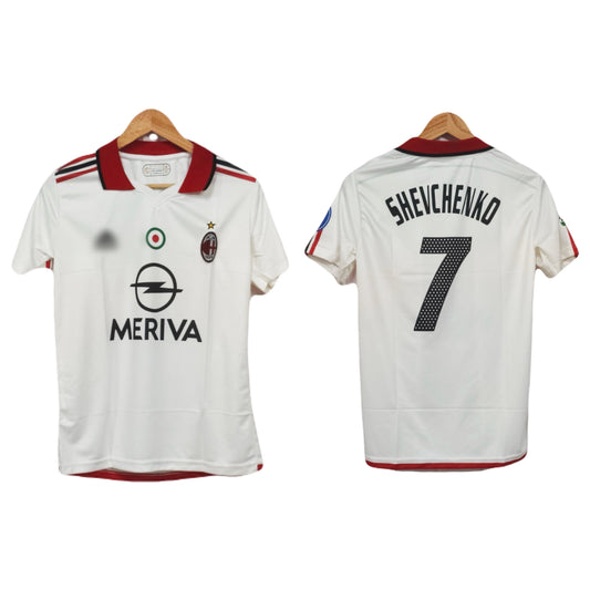 Ac Milan 2003-04 Away kit Shvechenko Half sleeve - P270 -  Ms Retro Store