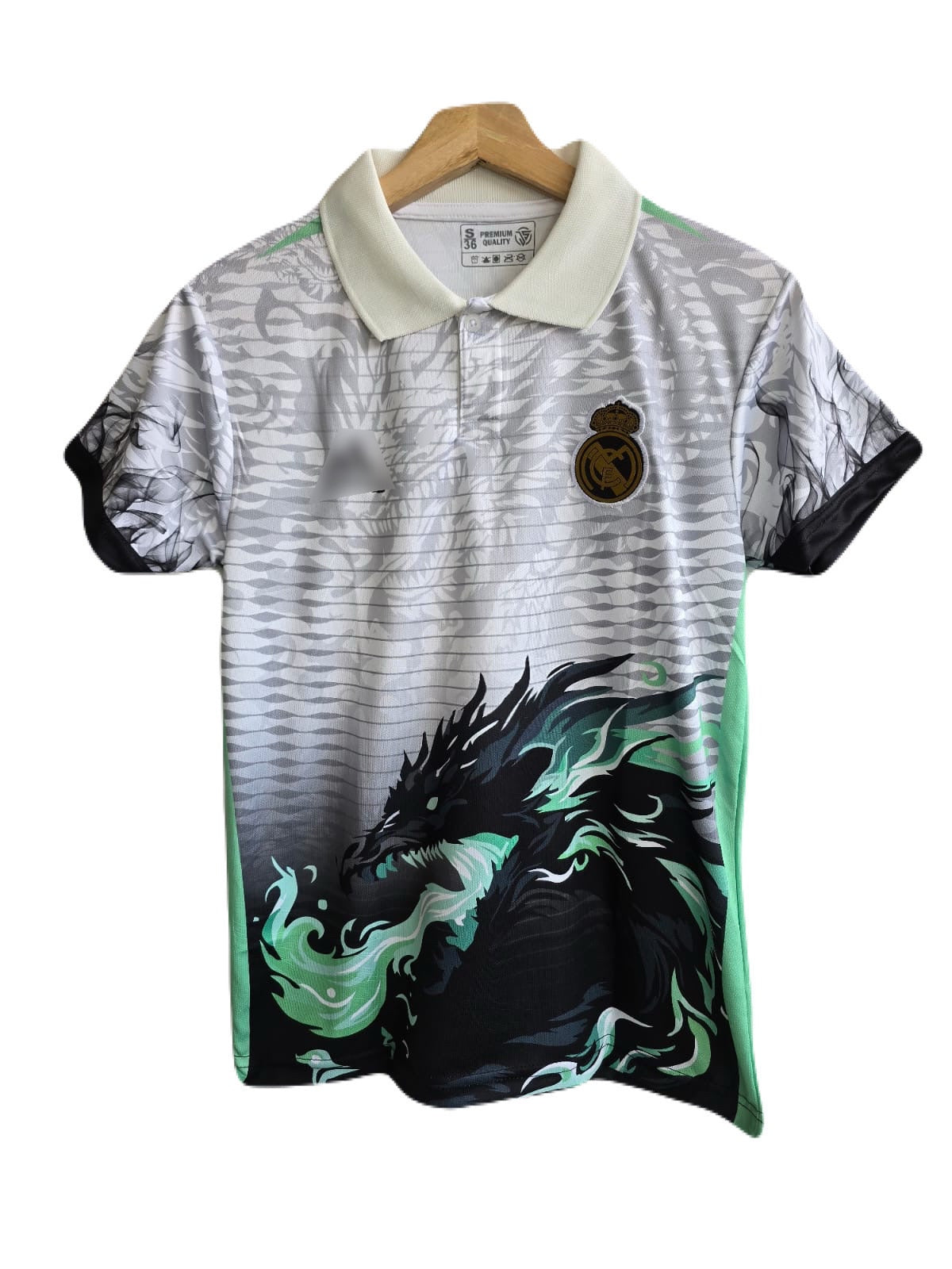 Real madrid dragon special edition black and green - ms retro store