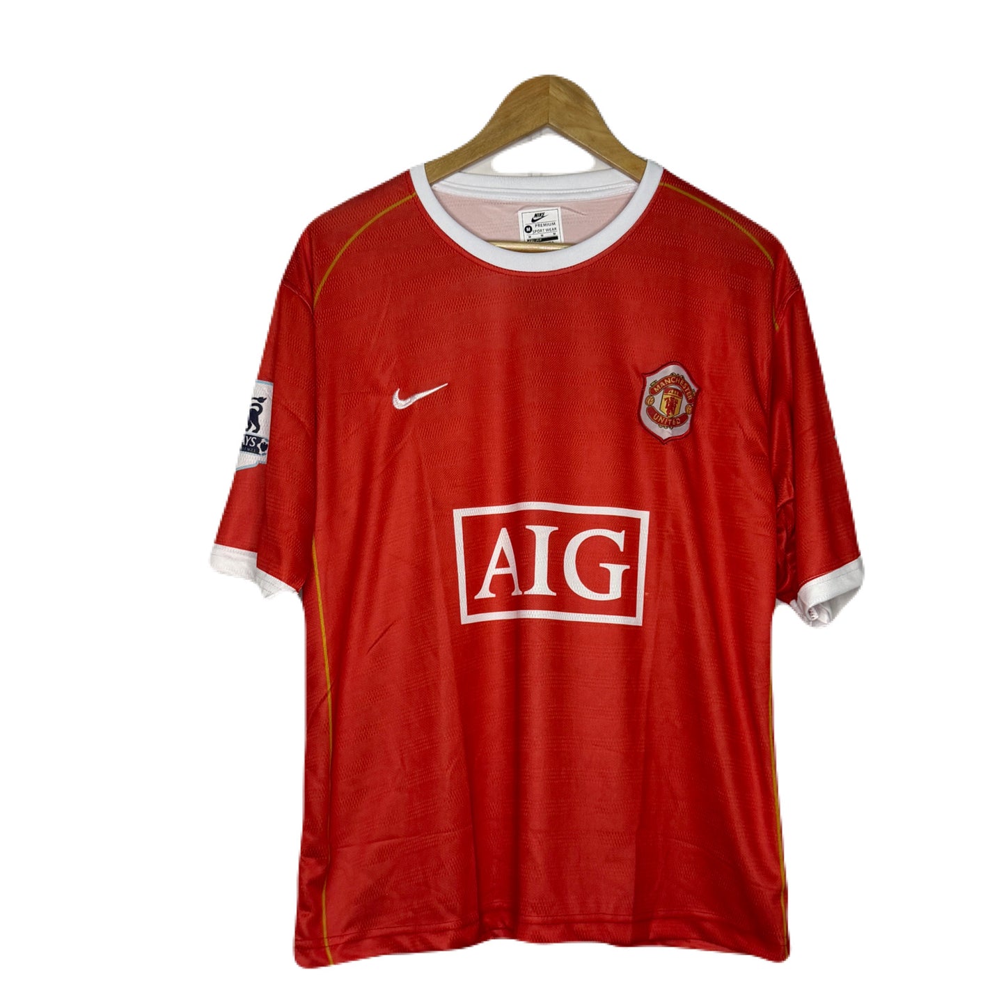 Manchester United 2006-07 Home kit Ronaldo Embroidery Half Sleeve  - P788 - Ms Retro Store