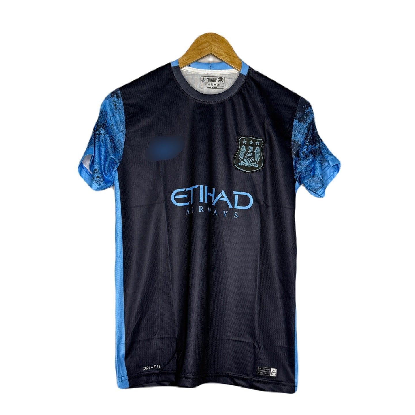Manchester City 2015-16 Away Kit De Bruyne Half Sleeve - P1030 Ms Retro Store
