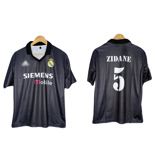 Real Madrid 2002-03 Away Kit Zidane Five Sleeve - Ms Retro Store