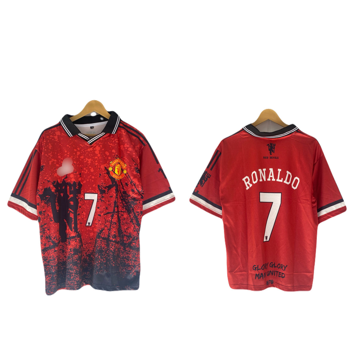 Ronaldo Manchester united Five Sleeve collar Sublimation Jersey - P2752