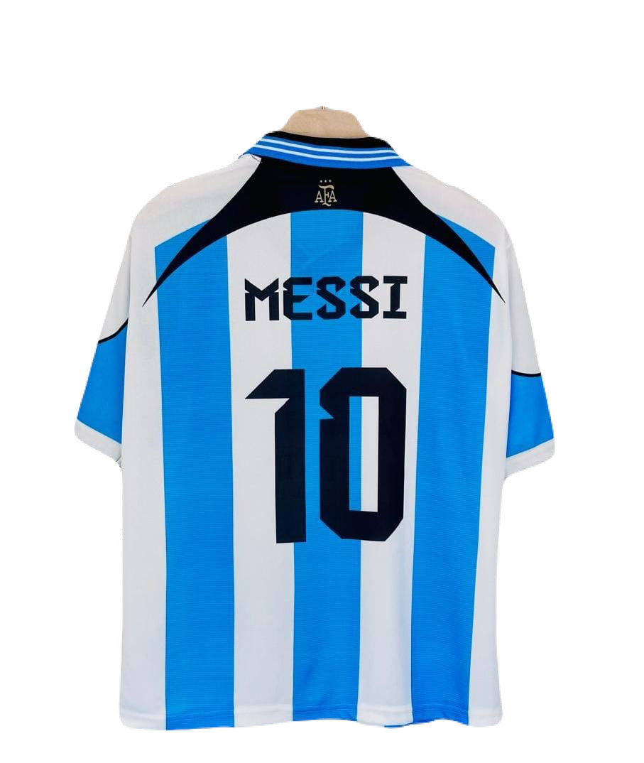 Argentina 2007 Home Kit Messi Five Sleeve - Ms Retro Store