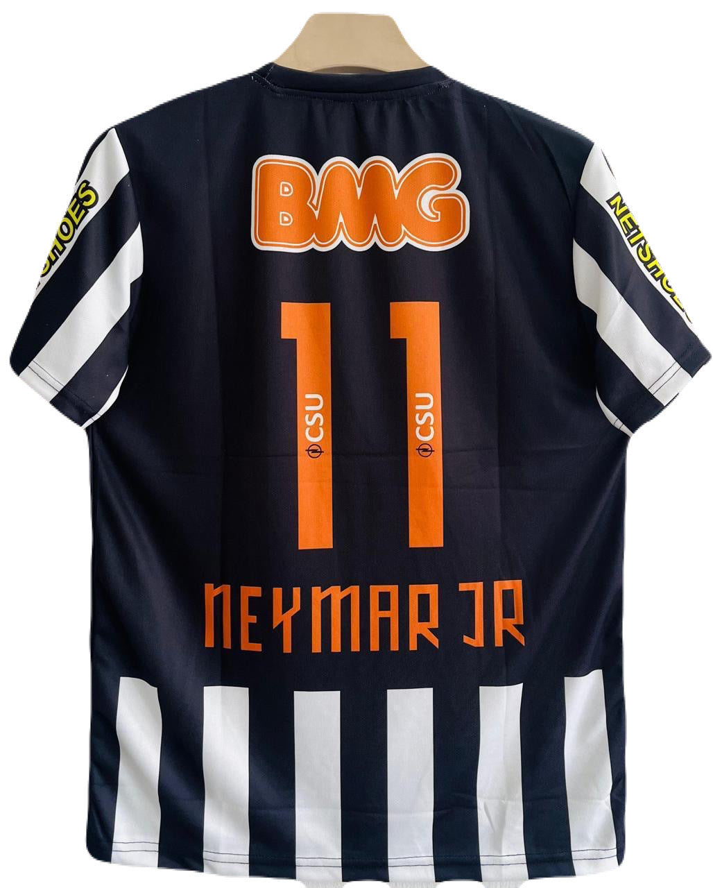 Santos 2012-13 Home kit Neymar embroidery Half sleeve p425 - Ms Retro Store