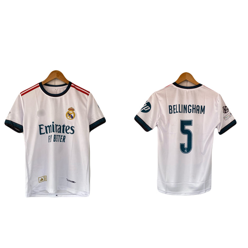 Bellingham Real Madrid 2026-27 Home kit embroidery half sleeve jersey - P2800