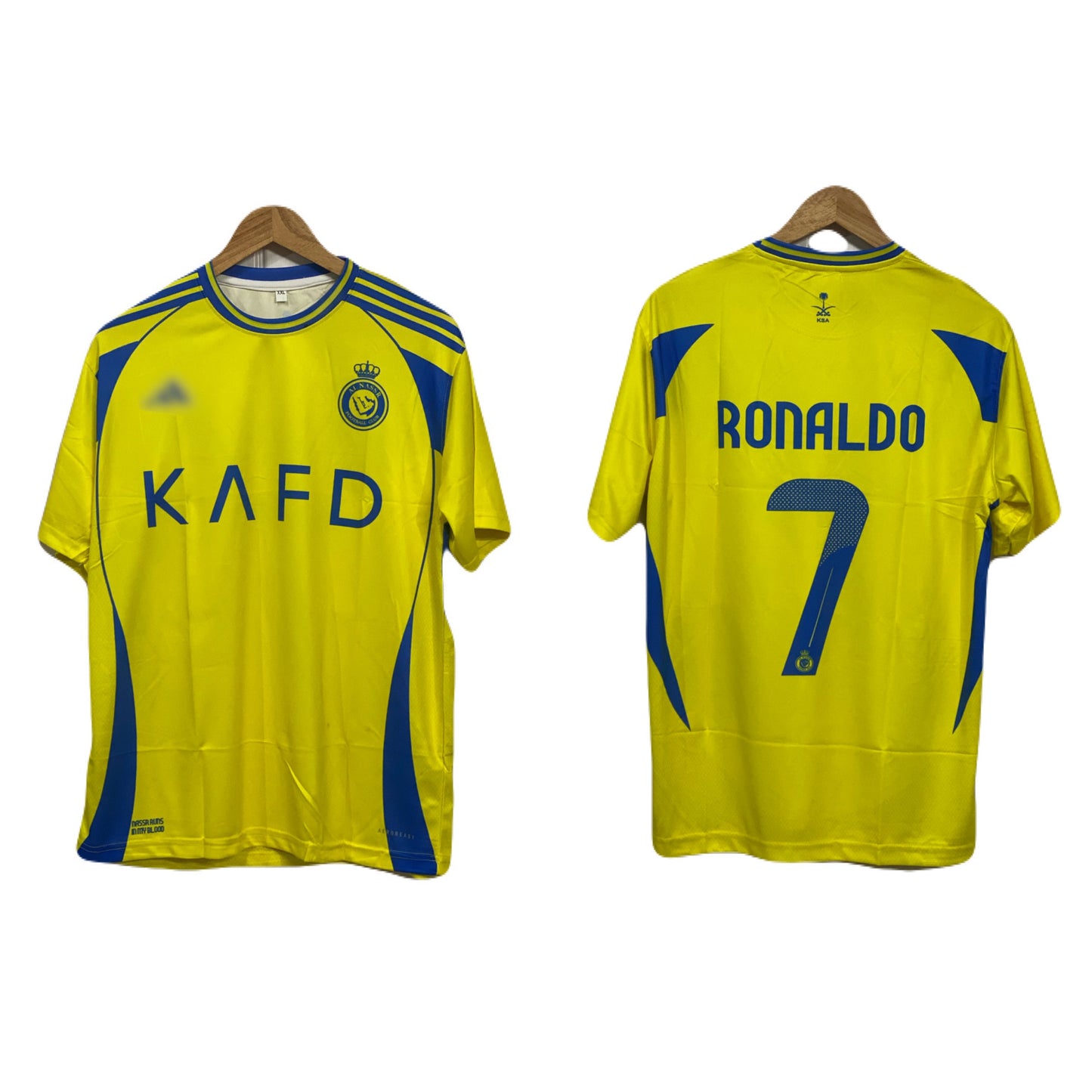 Al nassr Home kit 2024 Ronaldo Half sleeve - P323 - Ms Retro Store