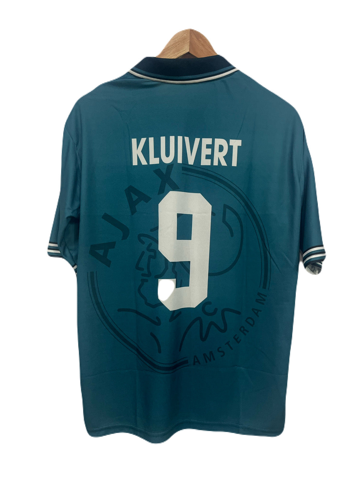 Ajax 1995-96 Away kit Kluivert Fivesleeve - P389 - Ms Retro Store