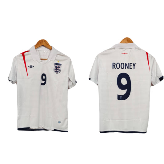England 2005 Home kit Rooney Half sleeve - P263 - Ms Retro Store