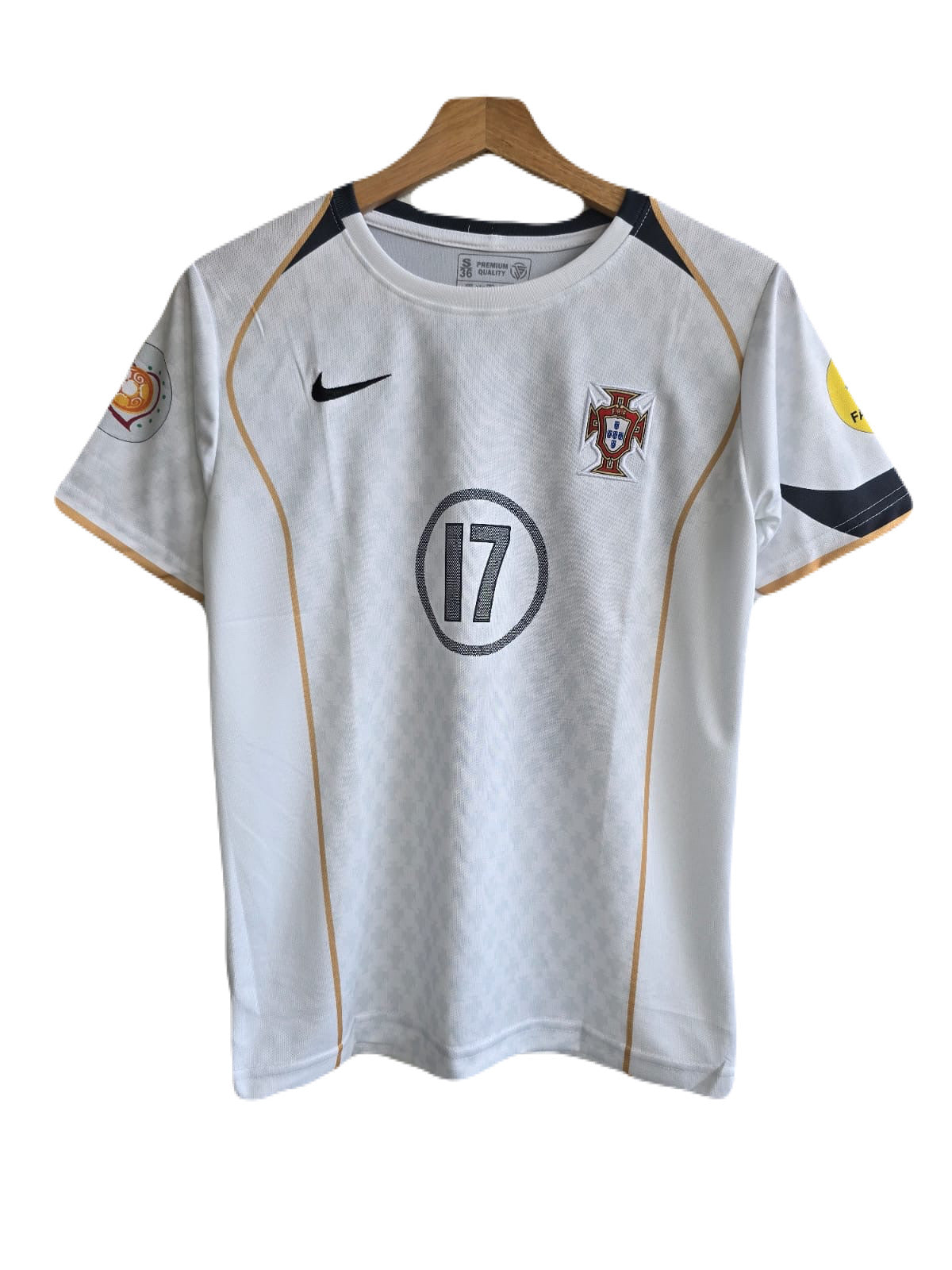 Portugal 2006 Away Ronaldo Half Sleeve Embroidery Jersey -P1715  Ms Retro Store