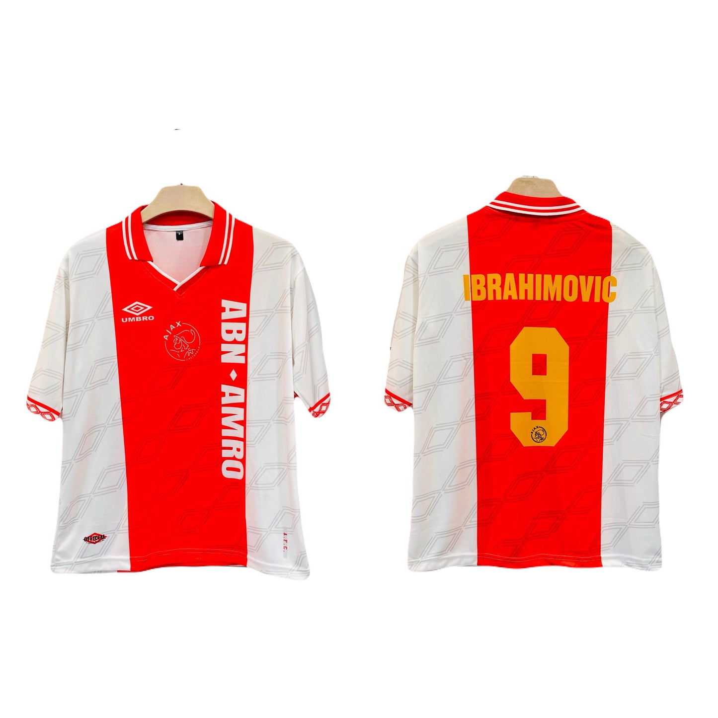 Ibrahimovic Ajax 2006 Five sleeve Collar sublimation -