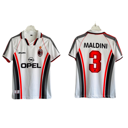 Maldini ac milan 2004 Away collar half sleeve jersey - P1776