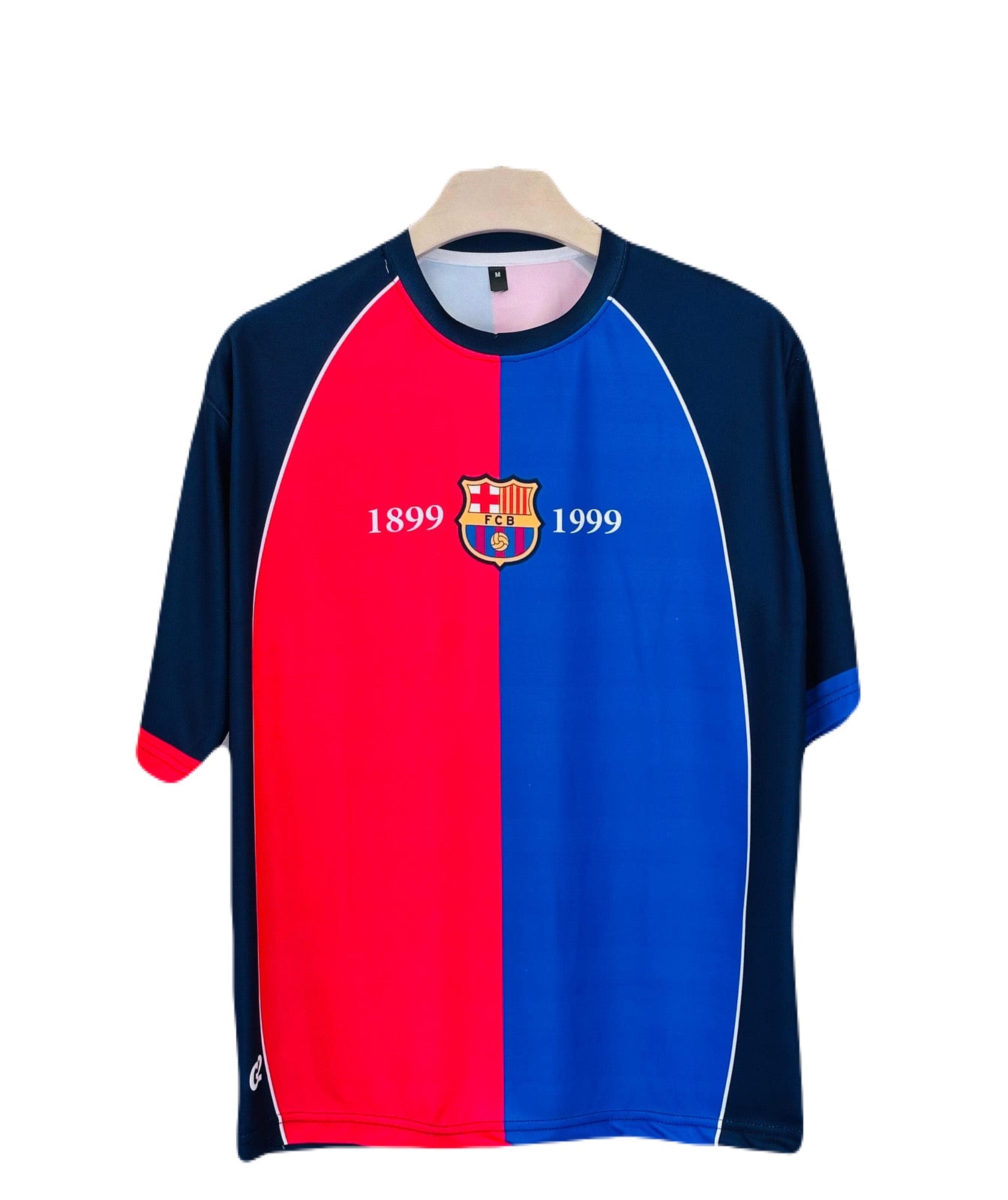 Fc Barcelona 1999 Home Kit Xavi Five Sleeve -P1268 Ms Retro Store