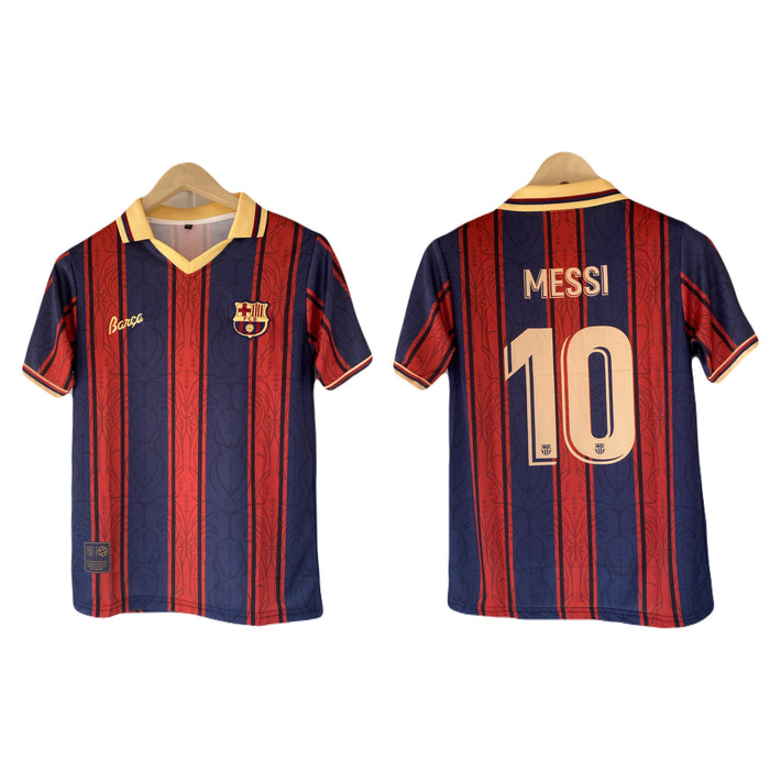 Messi Barcelona 125th Anniversary Kit Half Sleeve embroidery - P2680