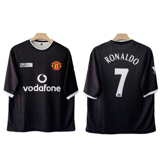 Manchester United 2003-04 Away kit Ronaldo Five sleeve - Ms Retro Store