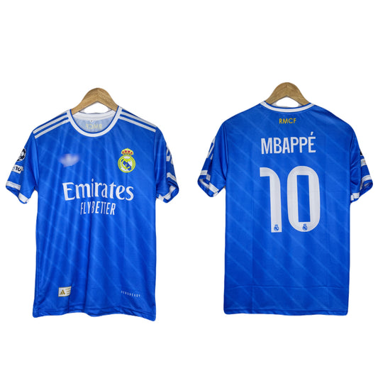 Real Madrid 2025-26 Third Kit Mbappe Half Sleeve - Ms Retro Store