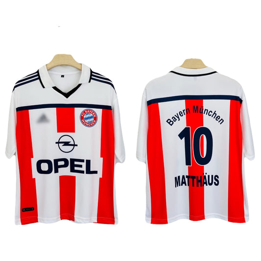 Bayern  2000-01 Home kit Mathaus Collar Five sleeve P149 - Ms Retro Store