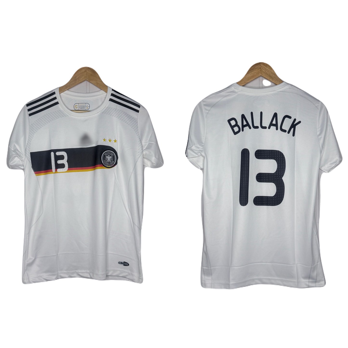 Germany 2008 Home Kit Ballack Half Sleeve - P904 Ms Retro Store