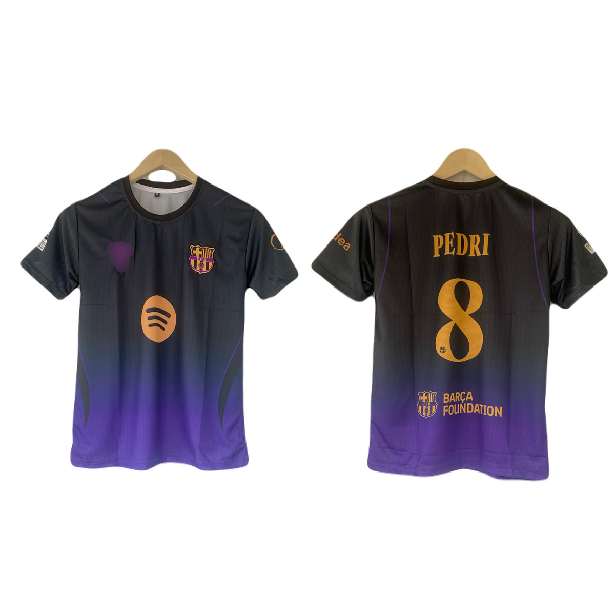 Pedri Barcelona 2026-27 Away kit embroidery half sleeve - P2552