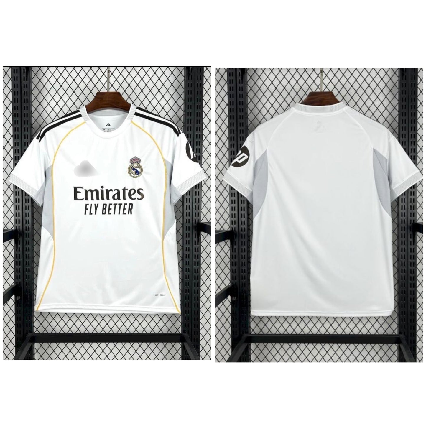 Real Madrid Fan version 2025/26 home kit half sleeve - Ms retro store