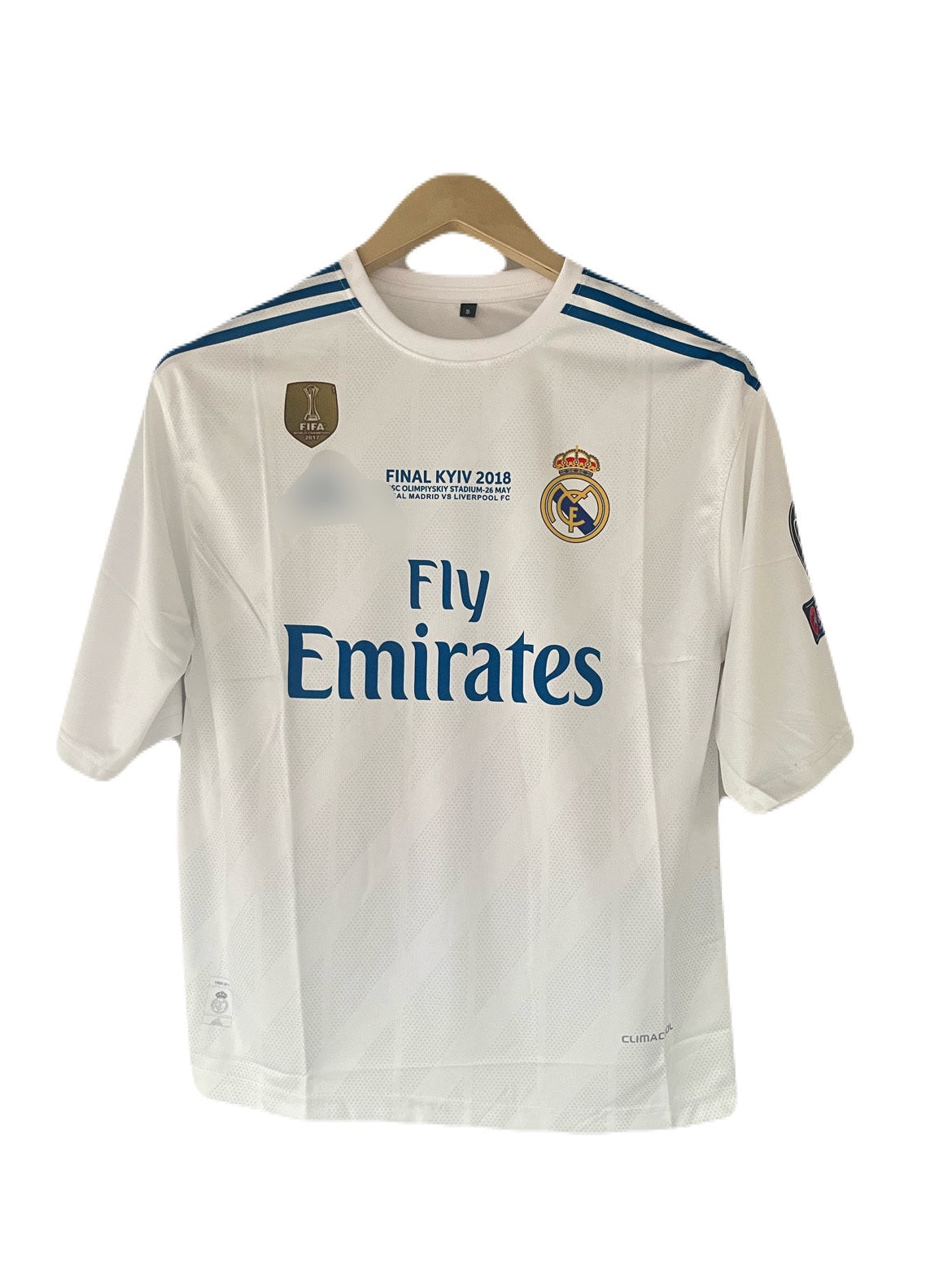 Real madrid 2018 home jersey five sleeve ronaldo P105 - ms retro store
