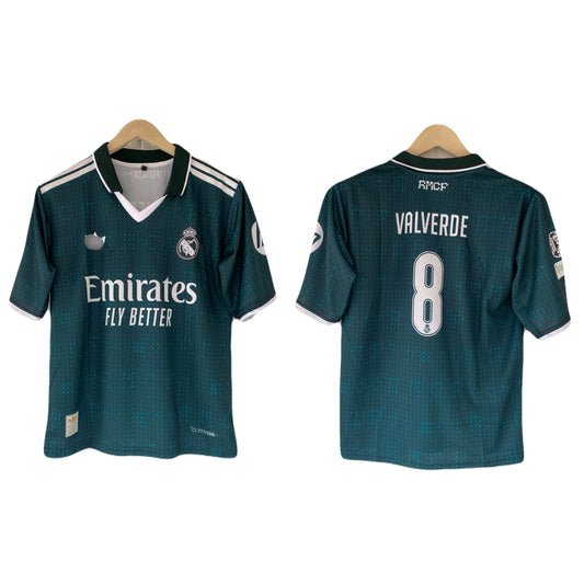 Valverde Real Madrid Away 2026/27 Five Sleeve collar Embroidery Jersey - P2631