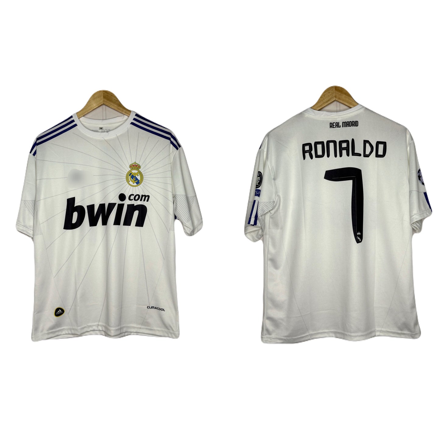 Real Madrid 2010-11 Home Kit Ronaldo Five Sleeve - P1025 Ms Retro Store