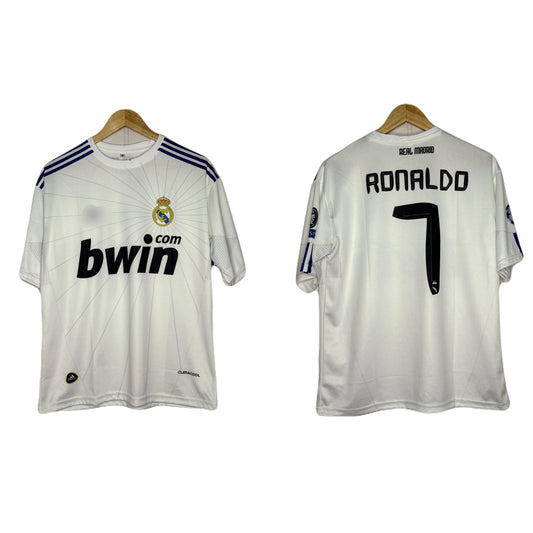 Real Madrid 2010-11 Home Kit Ronaldo Five Sleeve - P1025 Ms Retro Store