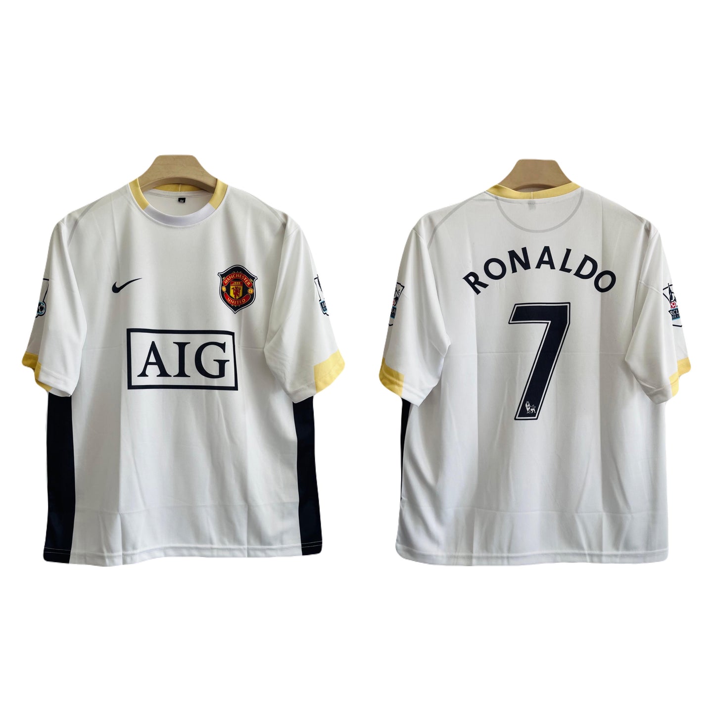 Cristiano Ronaldo manchester united 2006/07 away kit five sleeve - ms retro store