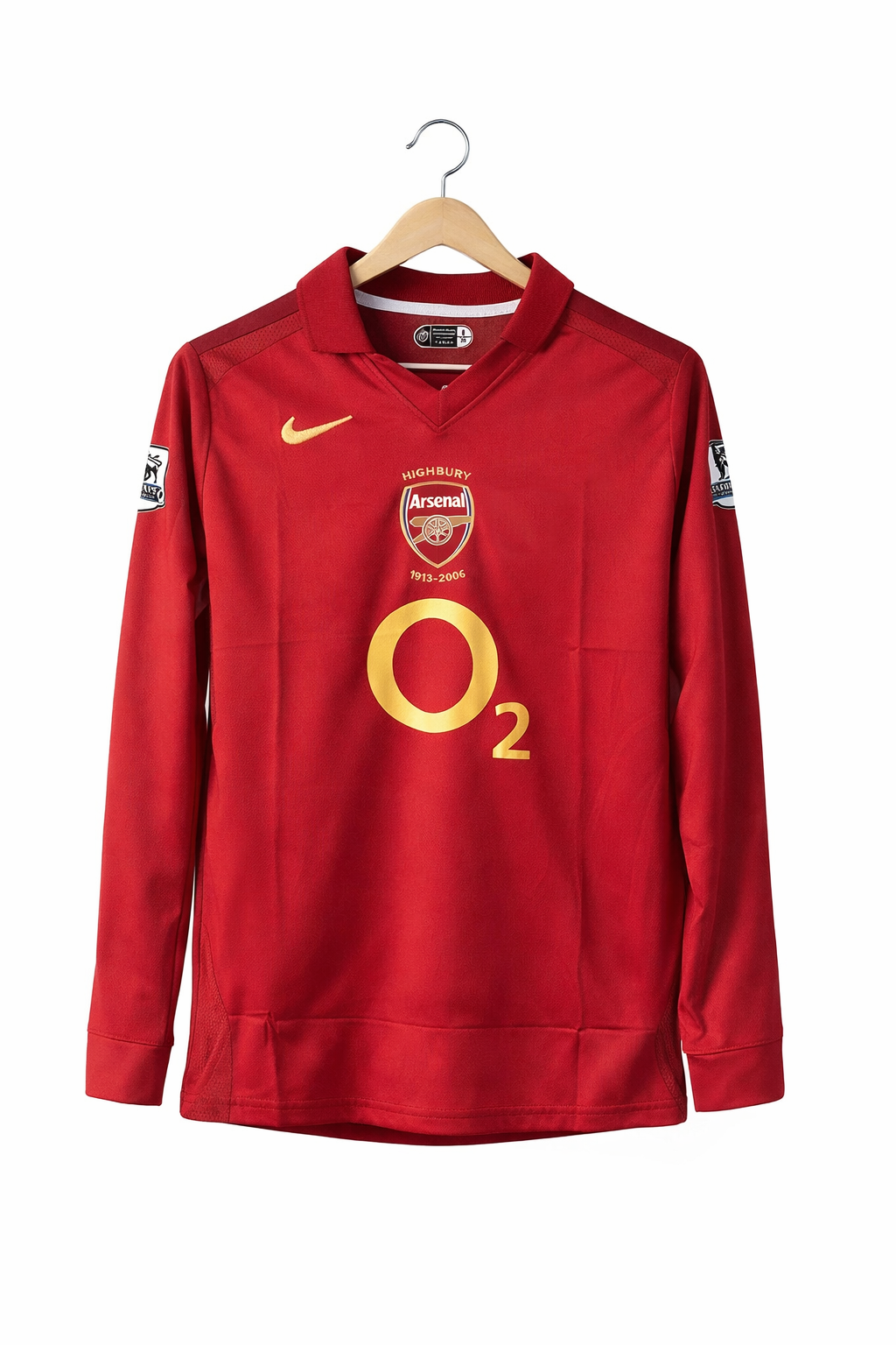 Arsenal 2005-06 Henry  Full Sleeve Collar Embroidery - P2000 Ms Retro Store