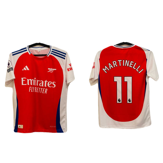 Arsenal 2024/25 home kit martinelli - ms retro store