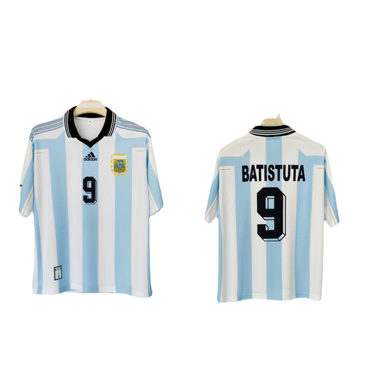 Argentina 1998/99 home jersey batistuta - ms retro store